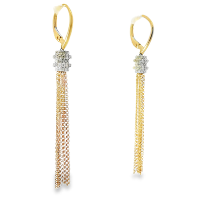 0.43CT Diamond 14k White Gold Earring