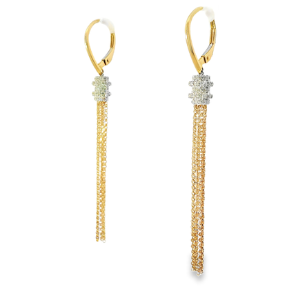 0.43CT Diamond 14k White Gold Earring