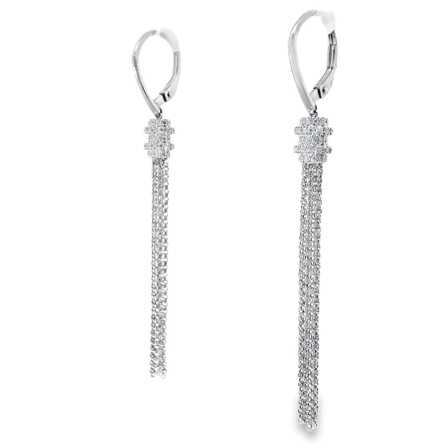 0.43CT Diamond 14k White Gold Earring