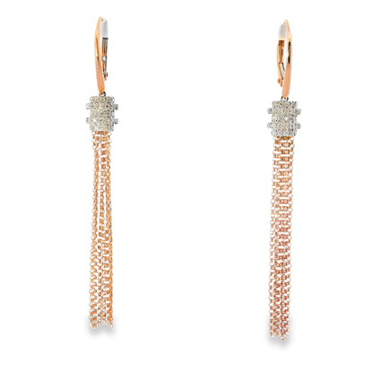 0.43CT Diamond 14k White Gold Earring