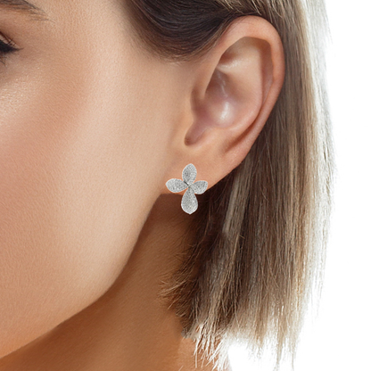 2.98Ct Diamond Earring 14k White Gold