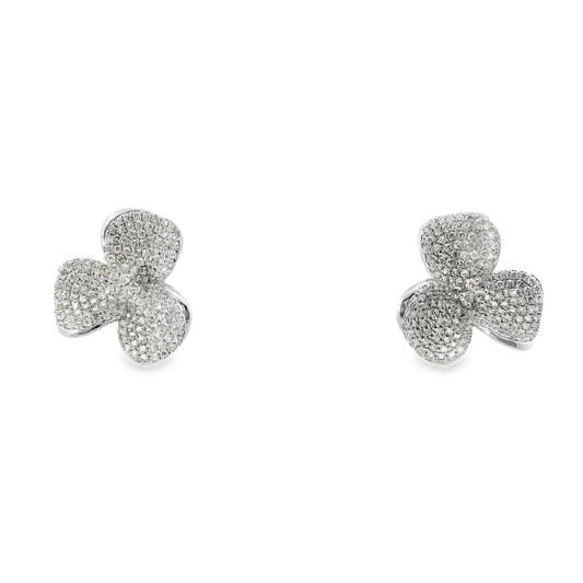 1.01CT Diamond 14k Yellow Gold Earring