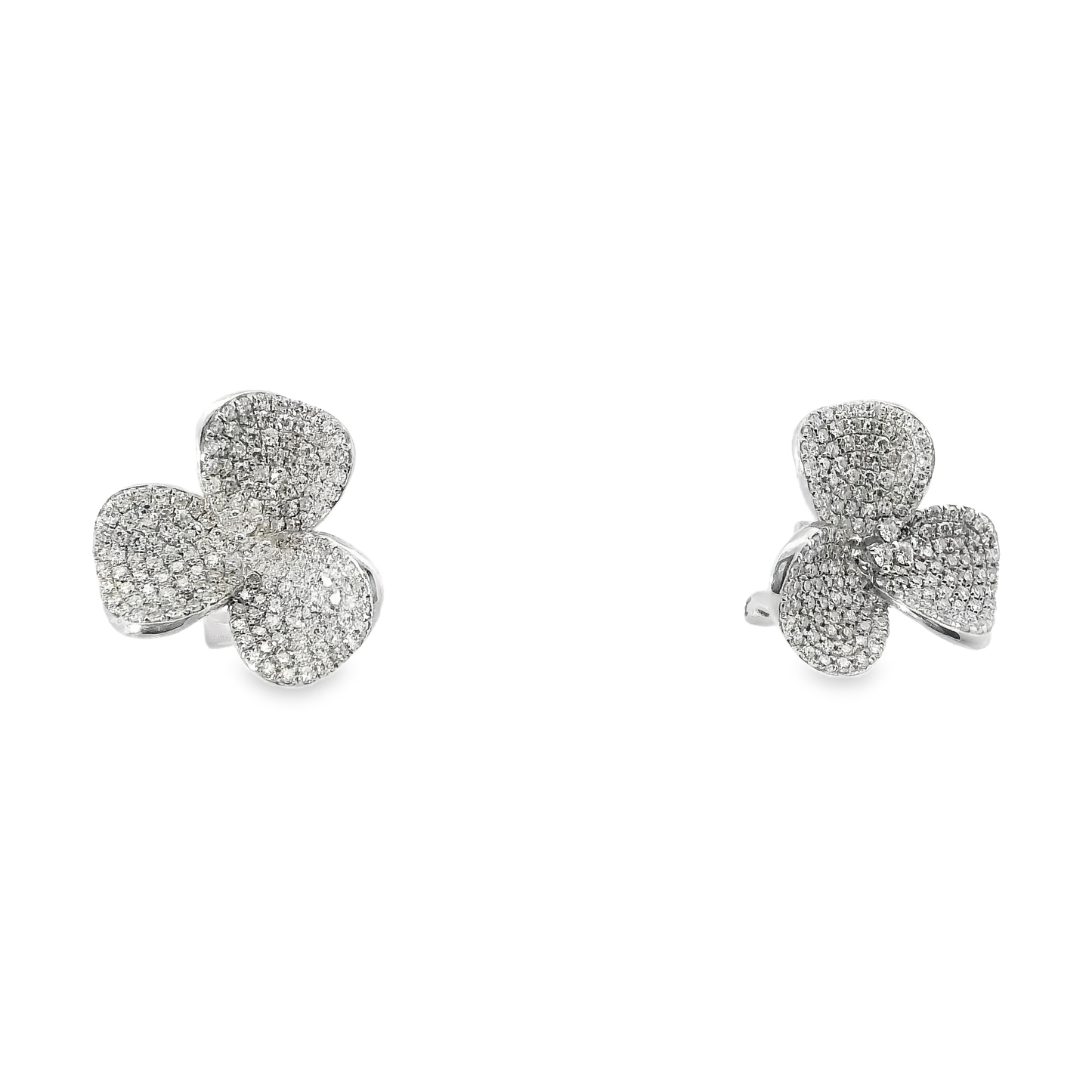 1.01CT Diamond 14k Yellow Gold Earring