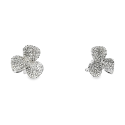 1.01CT Diamond 14k Yellow Gold Earring