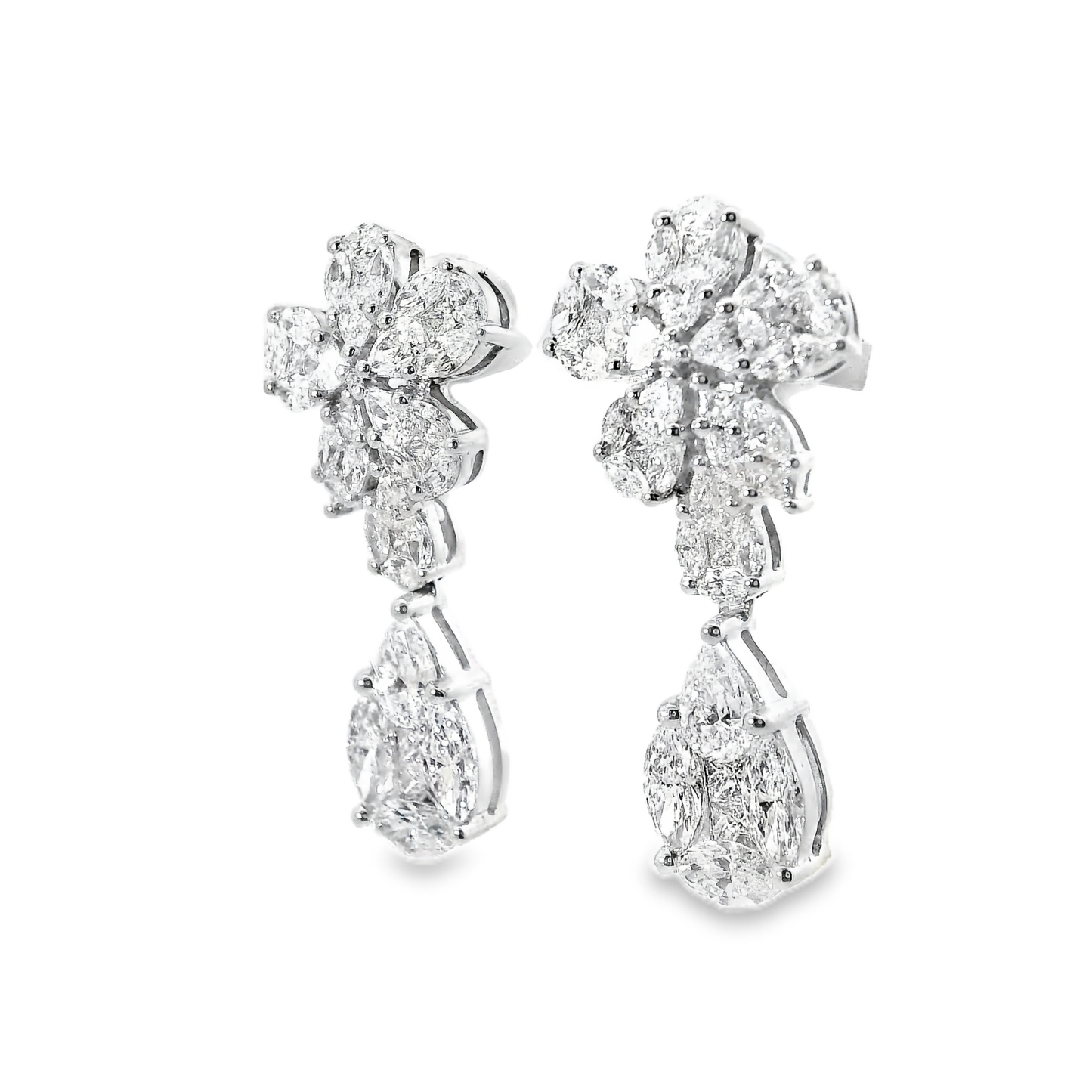 3.99CT Diamond 14k Yellow Gold Earring