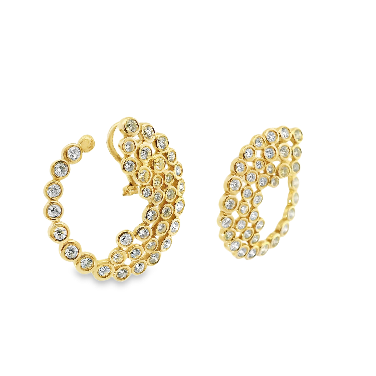5.60CT Diamond 18k Gold Earring