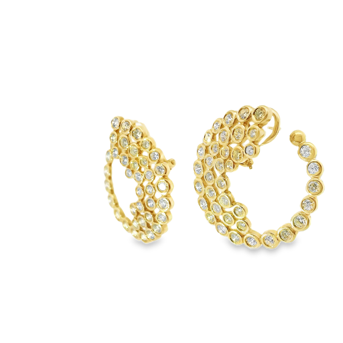5.60CT Diamond 18k Gold Earring