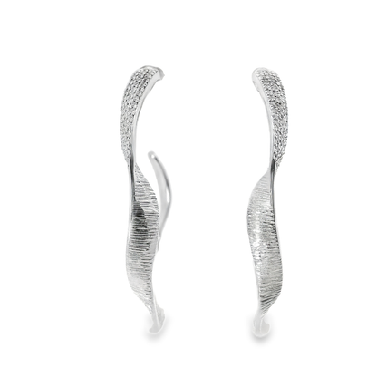 0.29CT Diamond 14k White Gold Earring