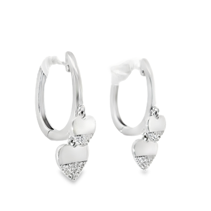 0.08Ct Diamond 14k Gold Earring