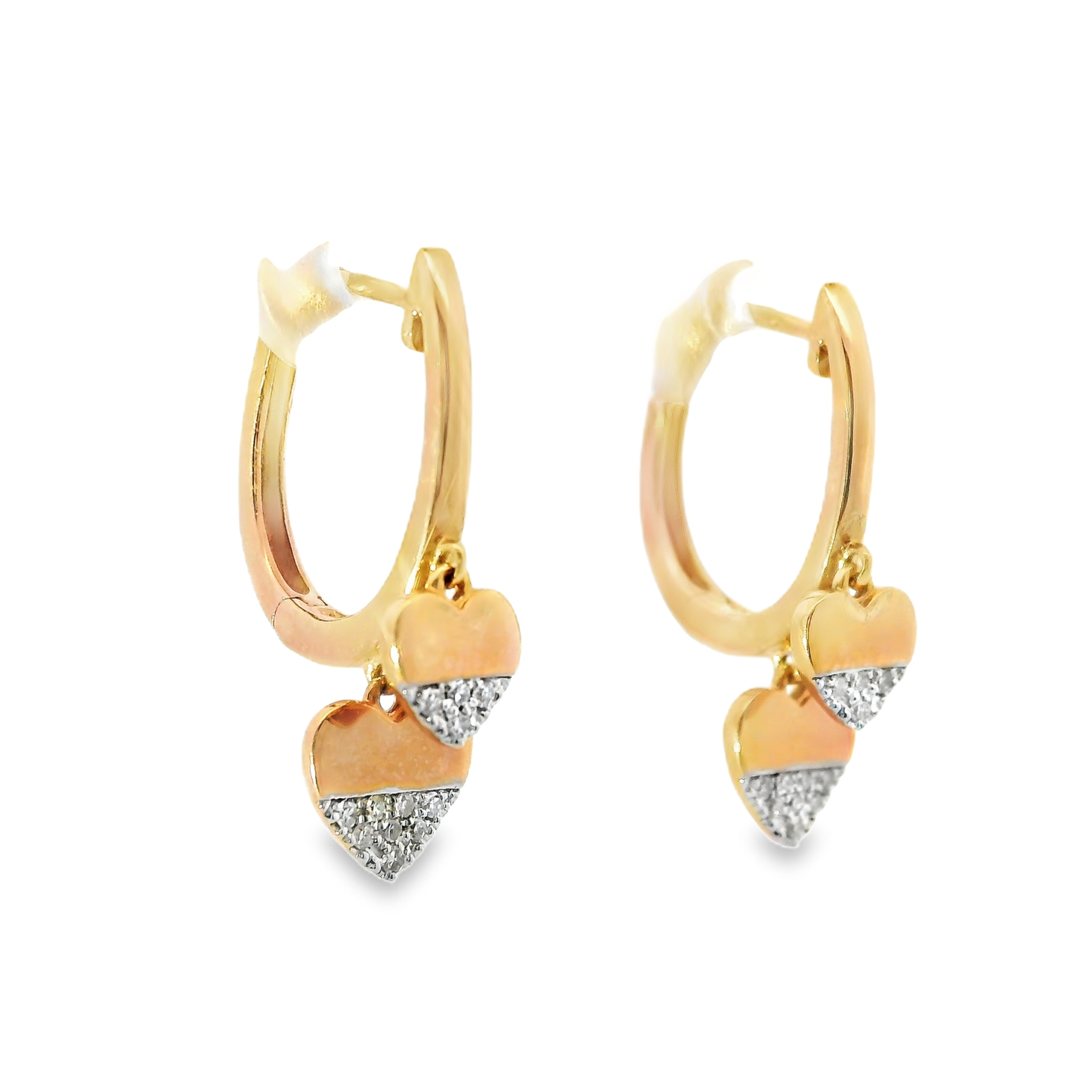 0.08CT Diamond 14k Rose Gold Earring