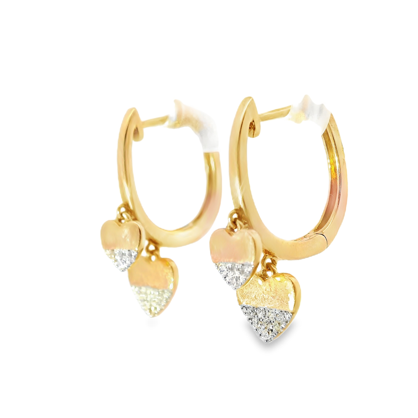 0.08CT Diamond 14k Rose Gold Earring