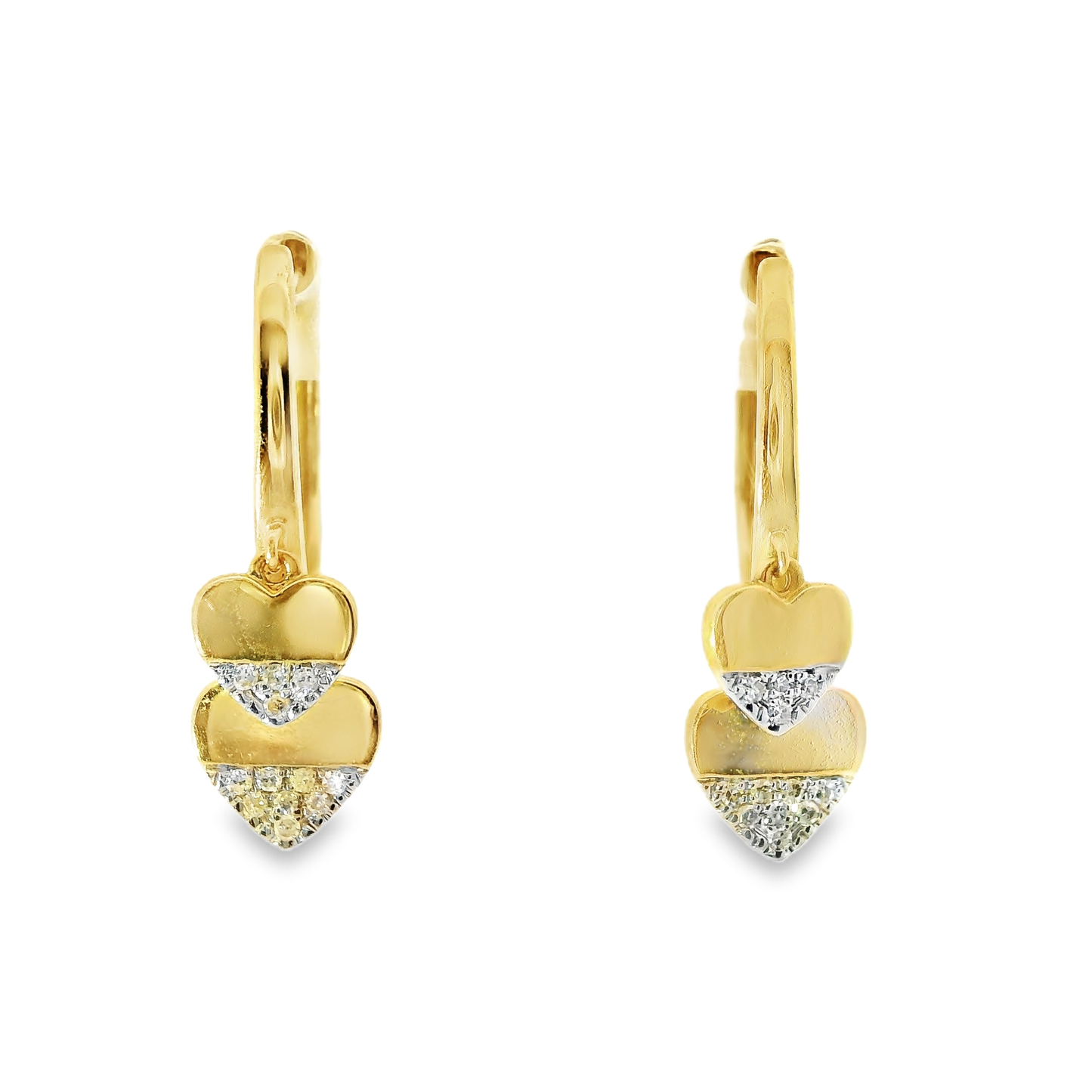 0.08Ct Diamond 14k Gold Earring