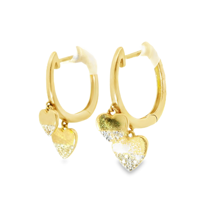 0.08Ct Diamond 14k Gold Earring