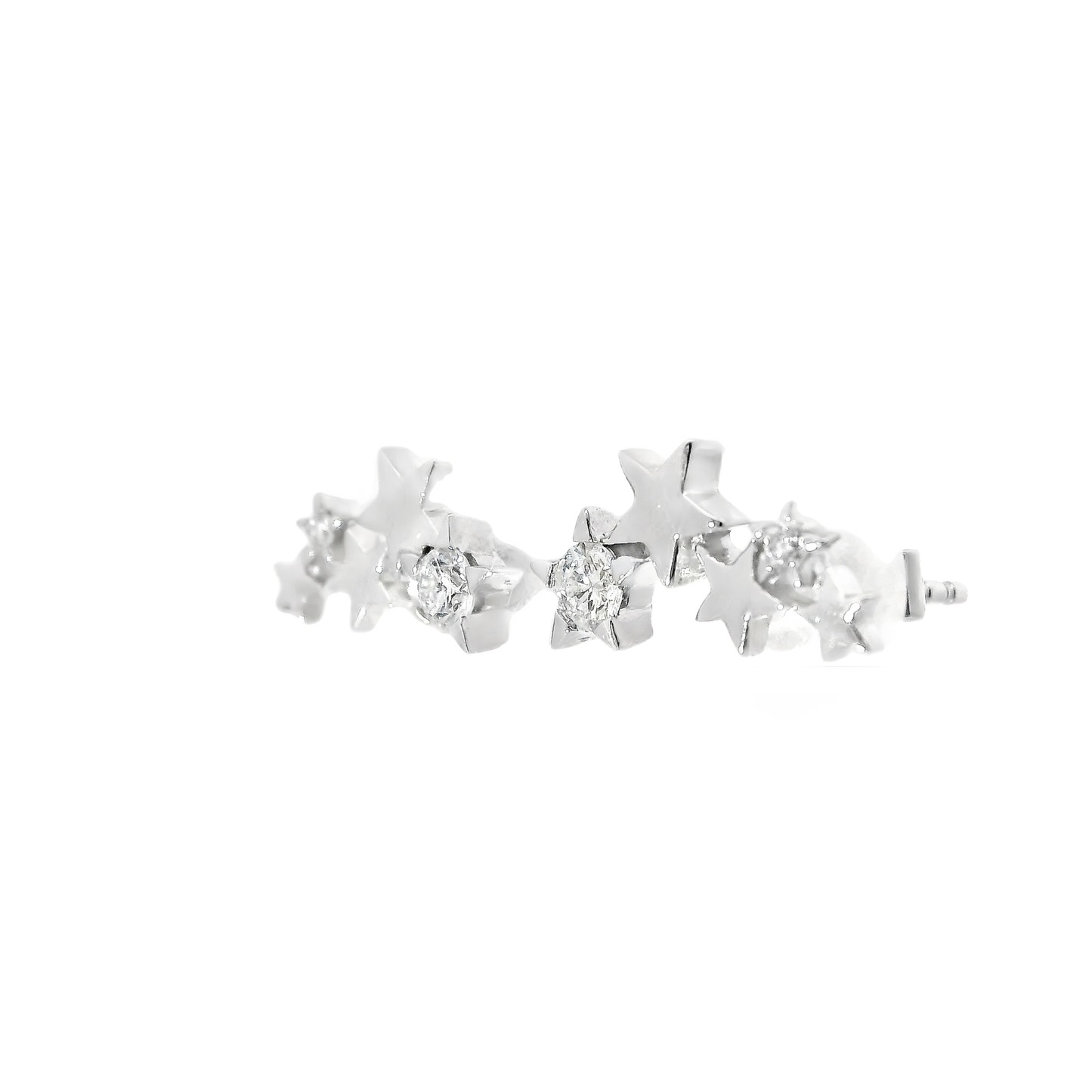 0.21CT Diamond 14k White Gold Earring