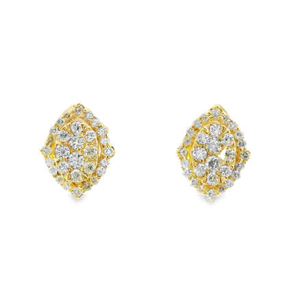 0.76CT Diamond 14k Gold Earring