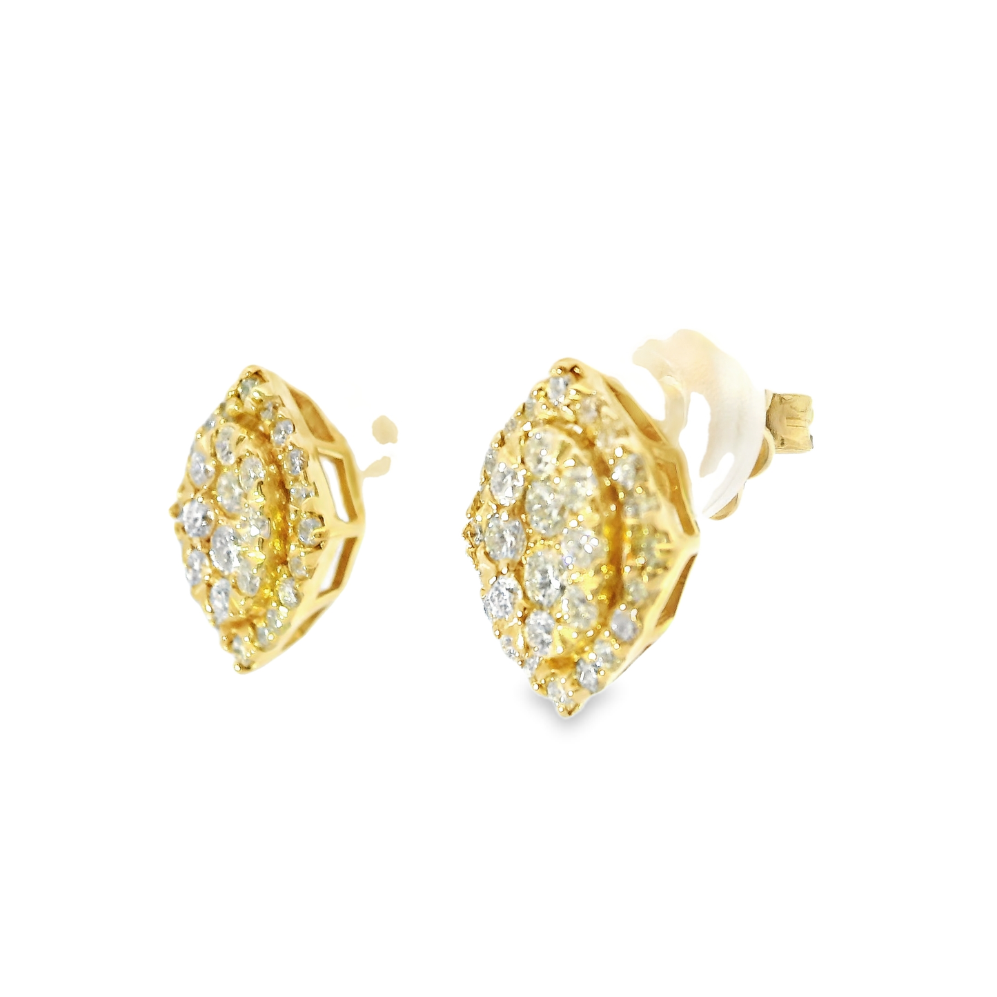 0.76CT Diamond 14k Gold Earring