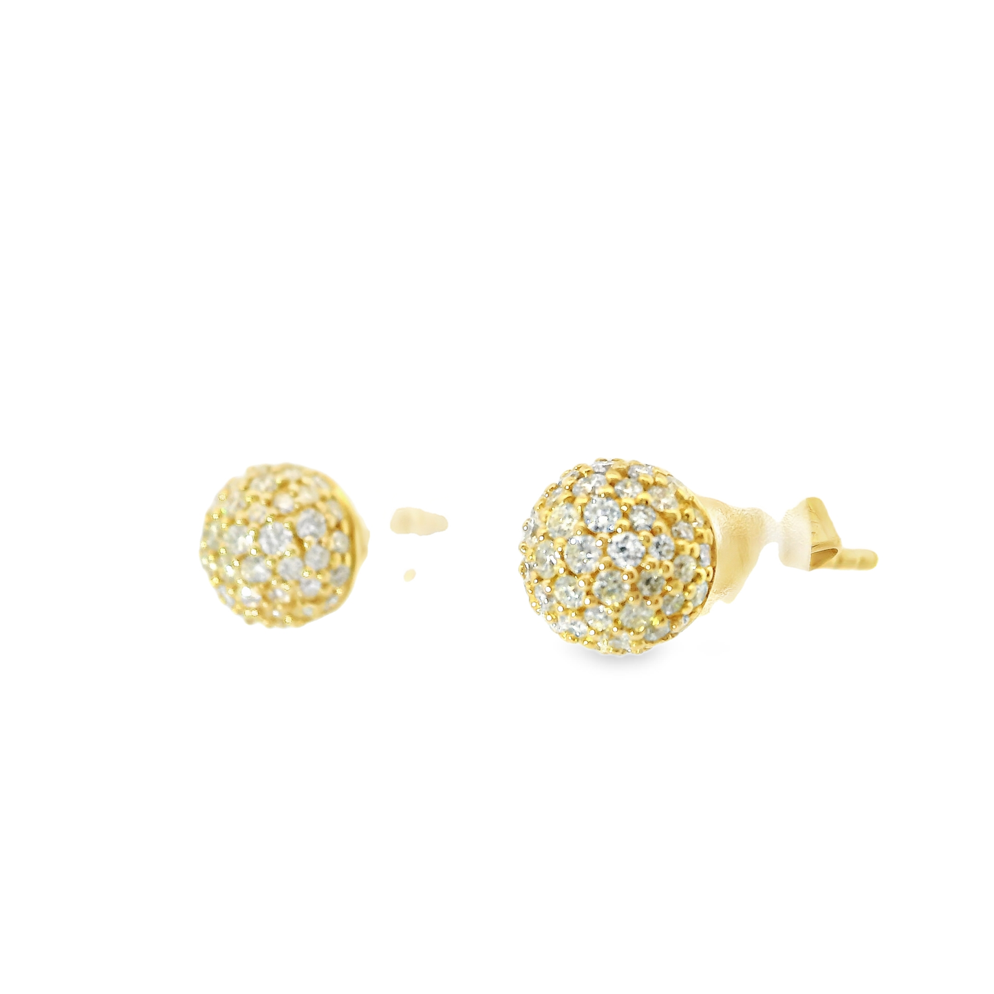 0.54CT Diamond 14k Yellow Gold Earring