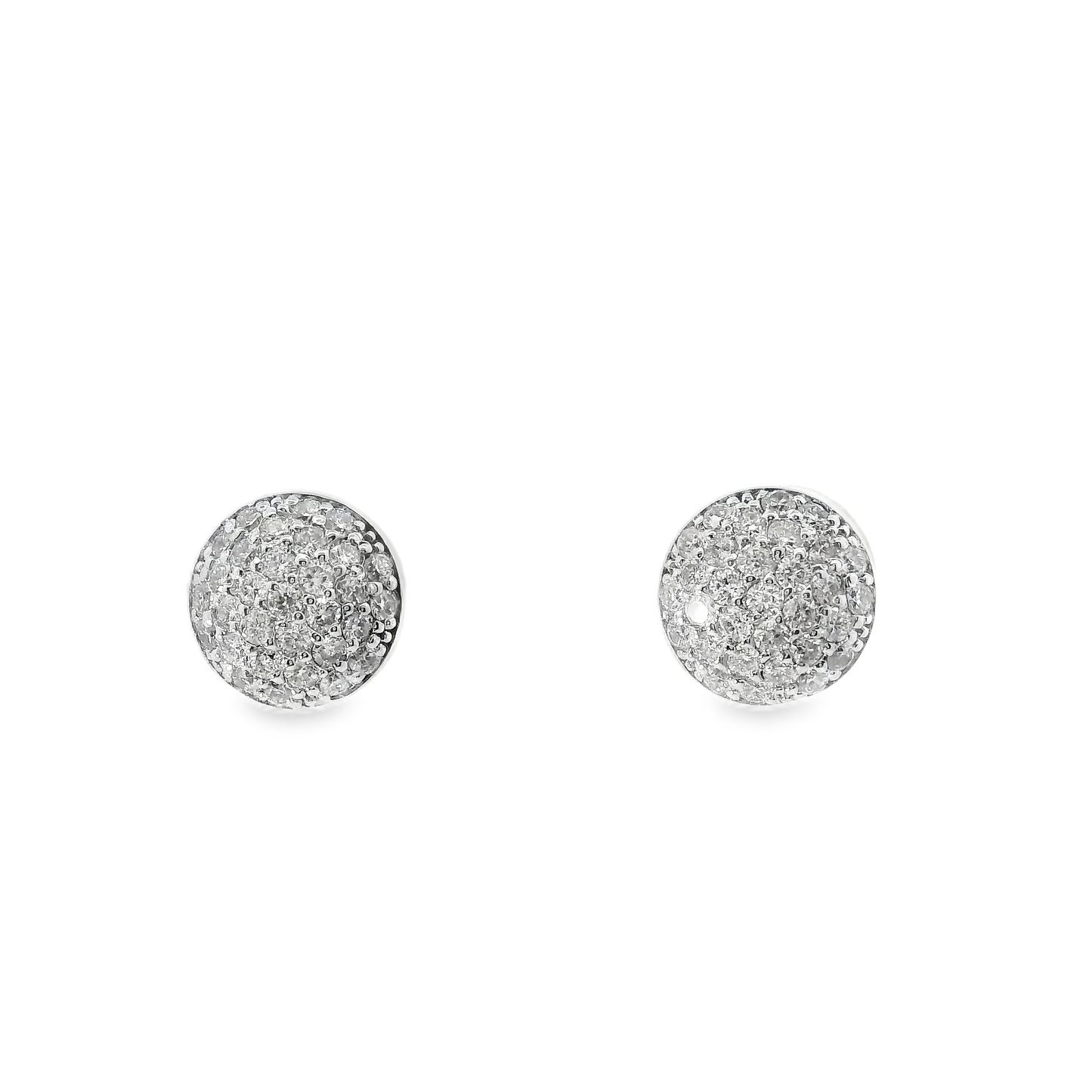0.42CT Diamond 14k White Gold Earring