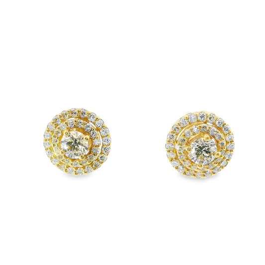 1.00CT Diamond 14k Gold Earring