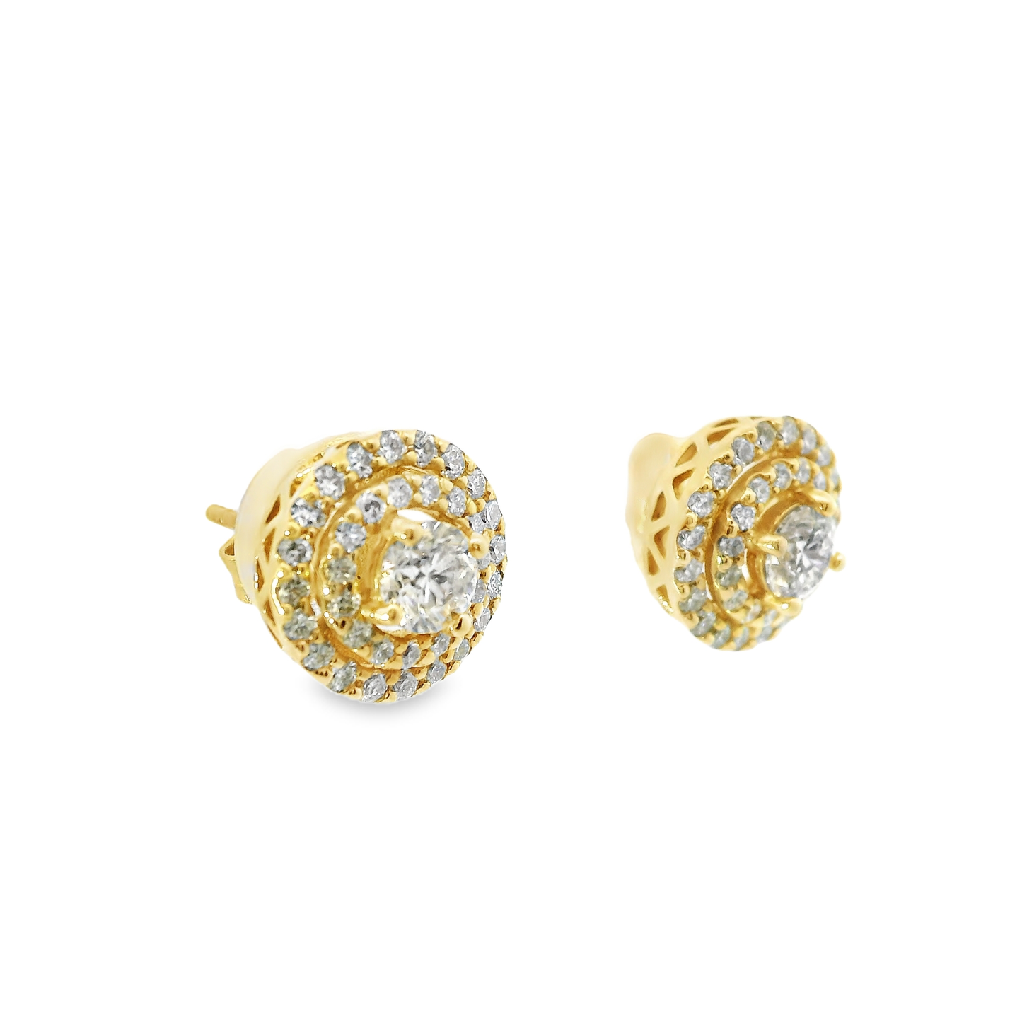 1.00CT Diamond 14k Gold Earring