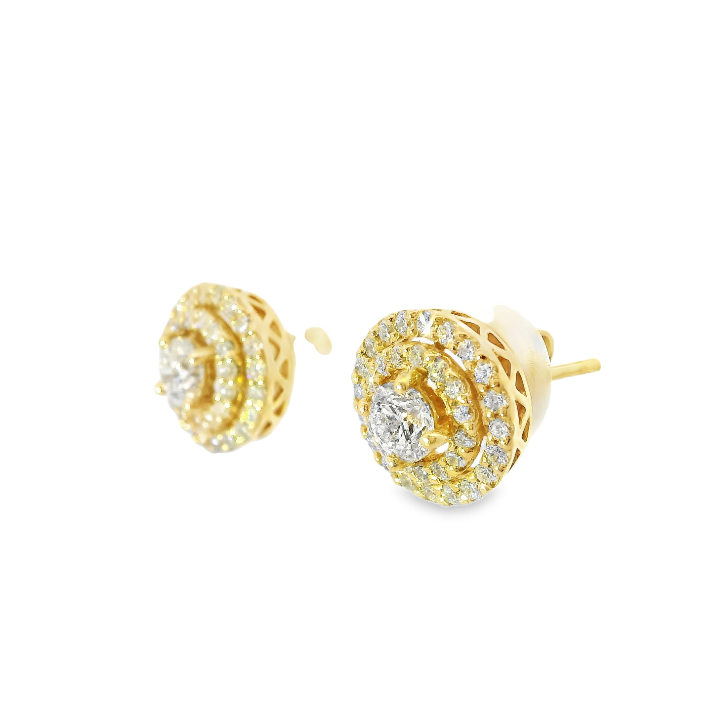 1.00CT Diamond 14k Gold Earring