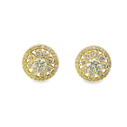 1.78CT Diamond 14k Gold Earring