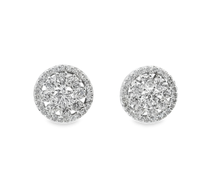 1.78CT Diamond 14k Gold Earring
