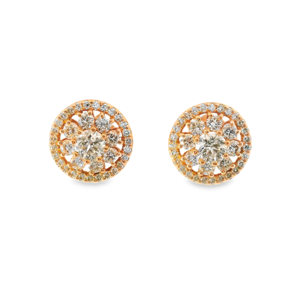 1.78CT Diamond 14k Gold Earring