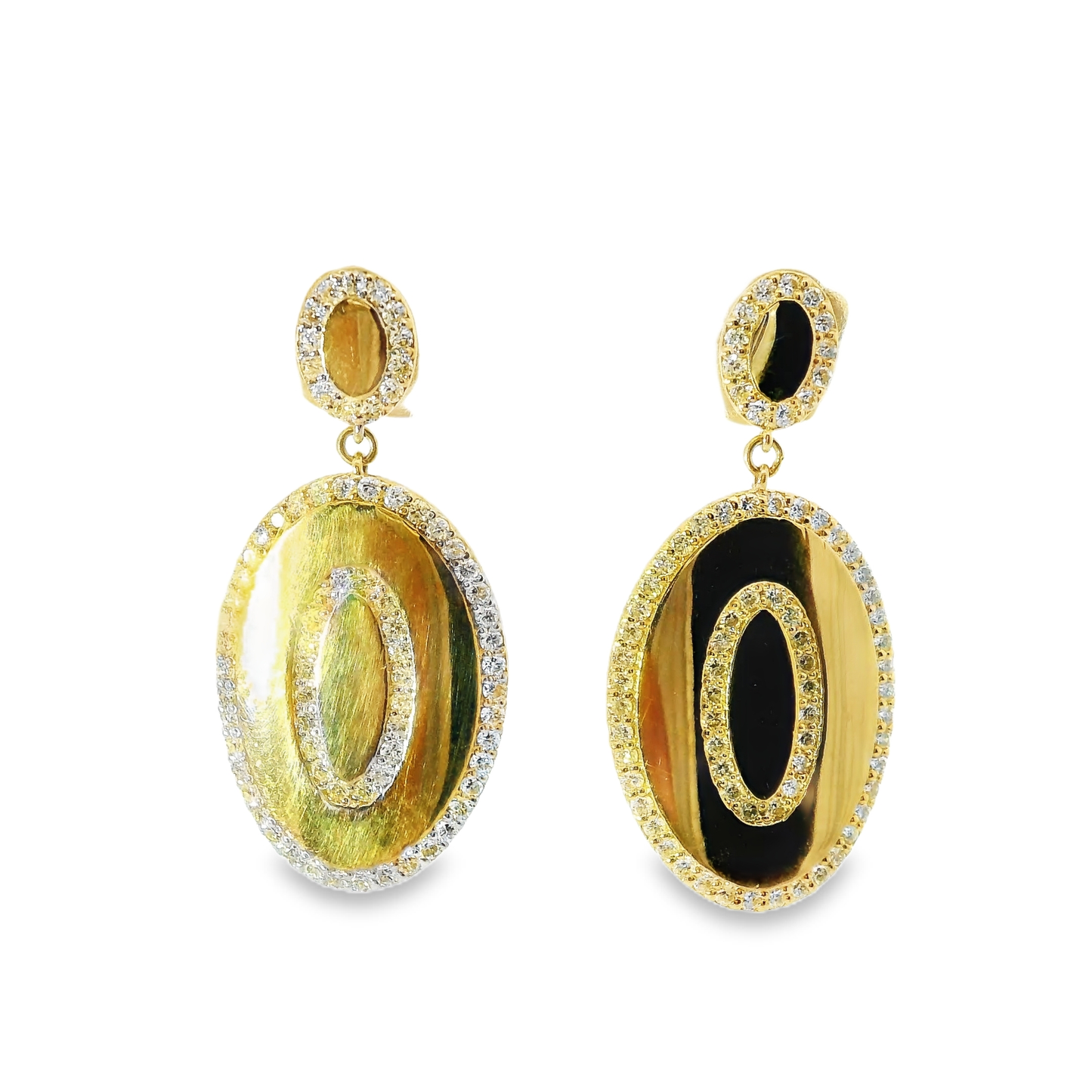 0.61CT Diamond Earring 14k Yellow Gold