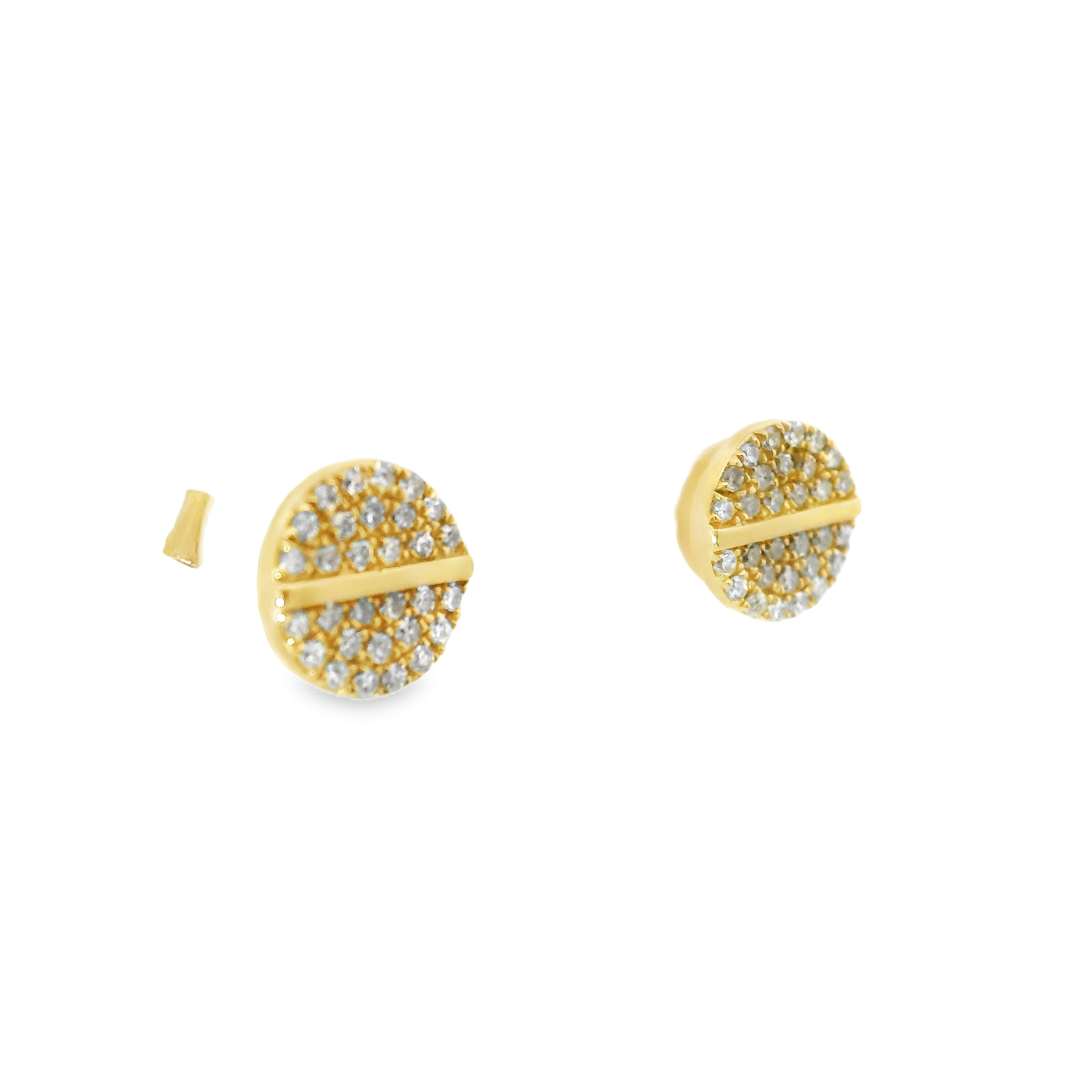 0.17CT Diamond 14k Gold Earring
