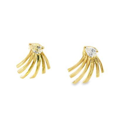 0.29CT Diamond Earring 14k Yellow Gold
