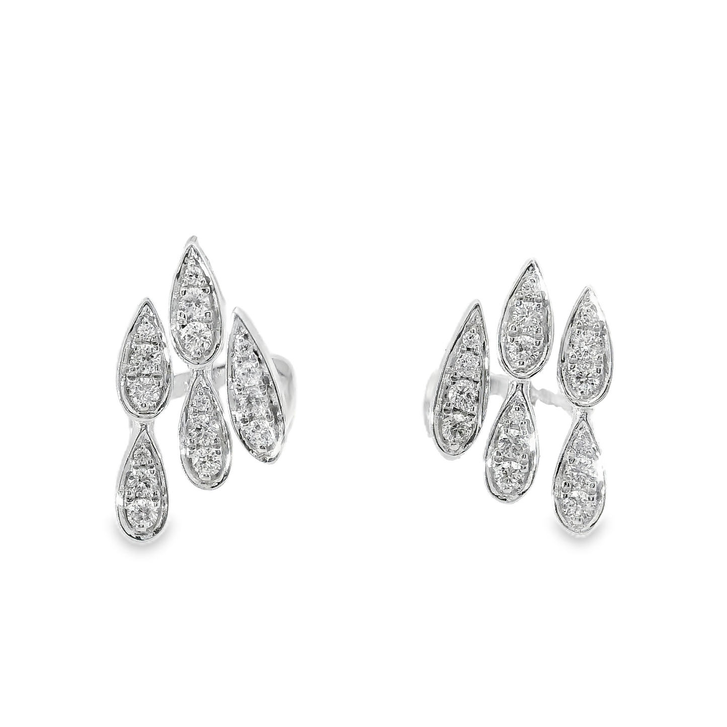 0.34CT Diamond 14k White Gold Earring