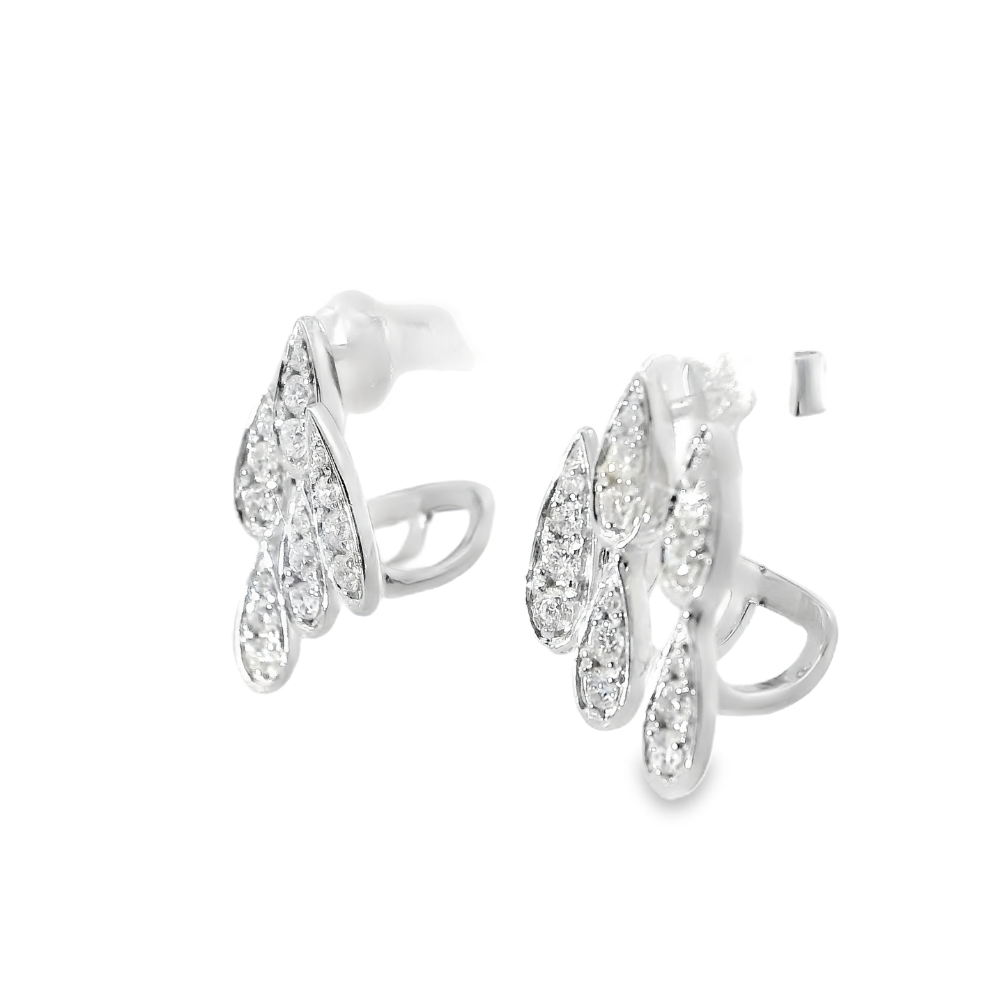 0.34CT Diamond 14k White Gold Earring