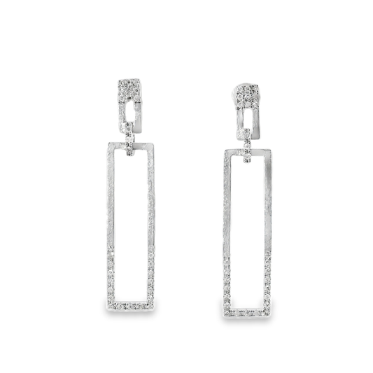 0.20CT Diamond 14k White Gold Earring