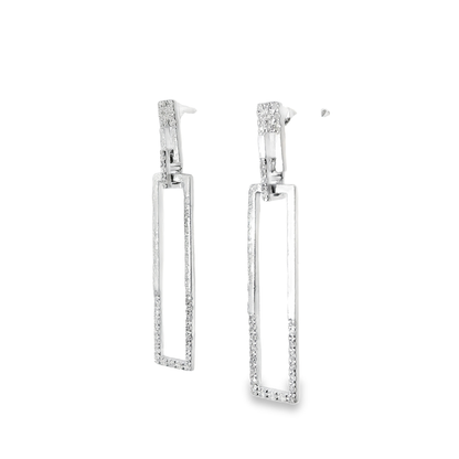 0.20CT Diamond 14k White Gold Earring