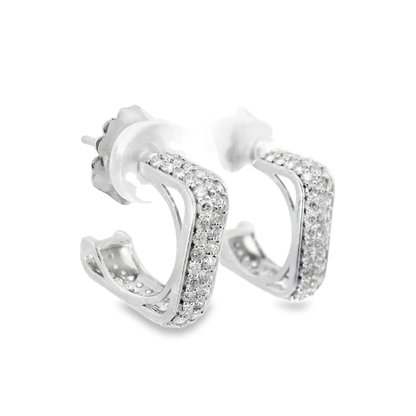 1.65CT Diamond 14k White Gold Earring