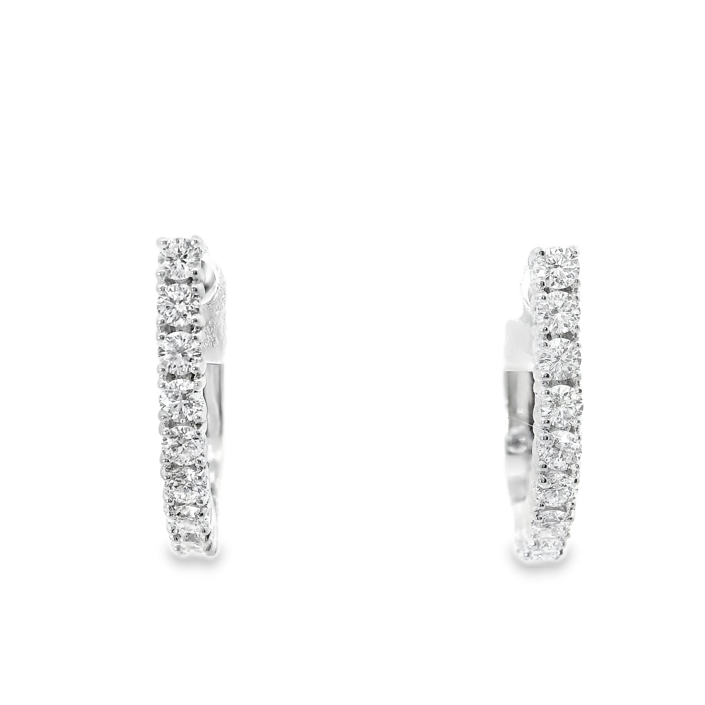0.53CT Diamond 14k White Gold Earring