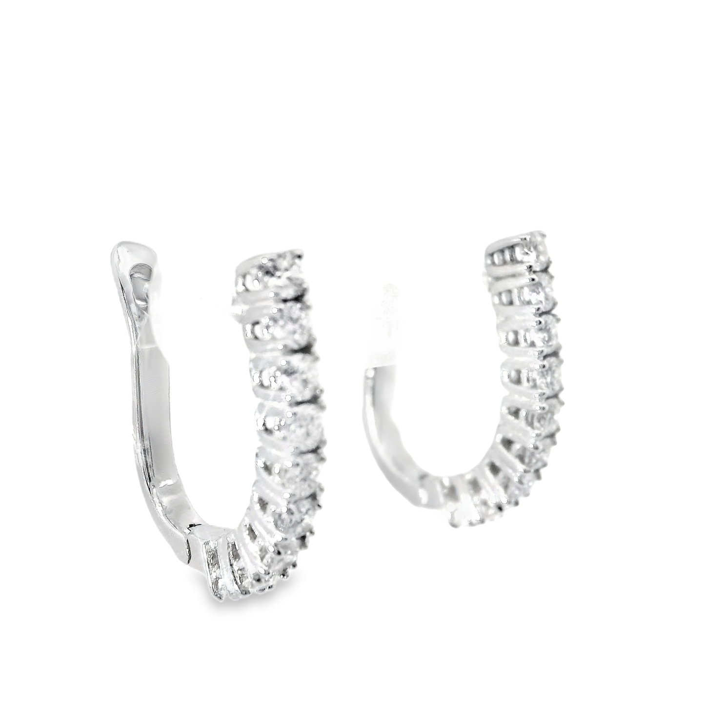 0.53CT Diamond 14k White Gold Earring