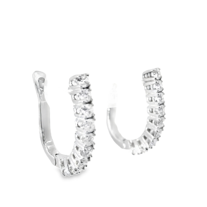 0.53CT Diamond 14k White Gold Earring