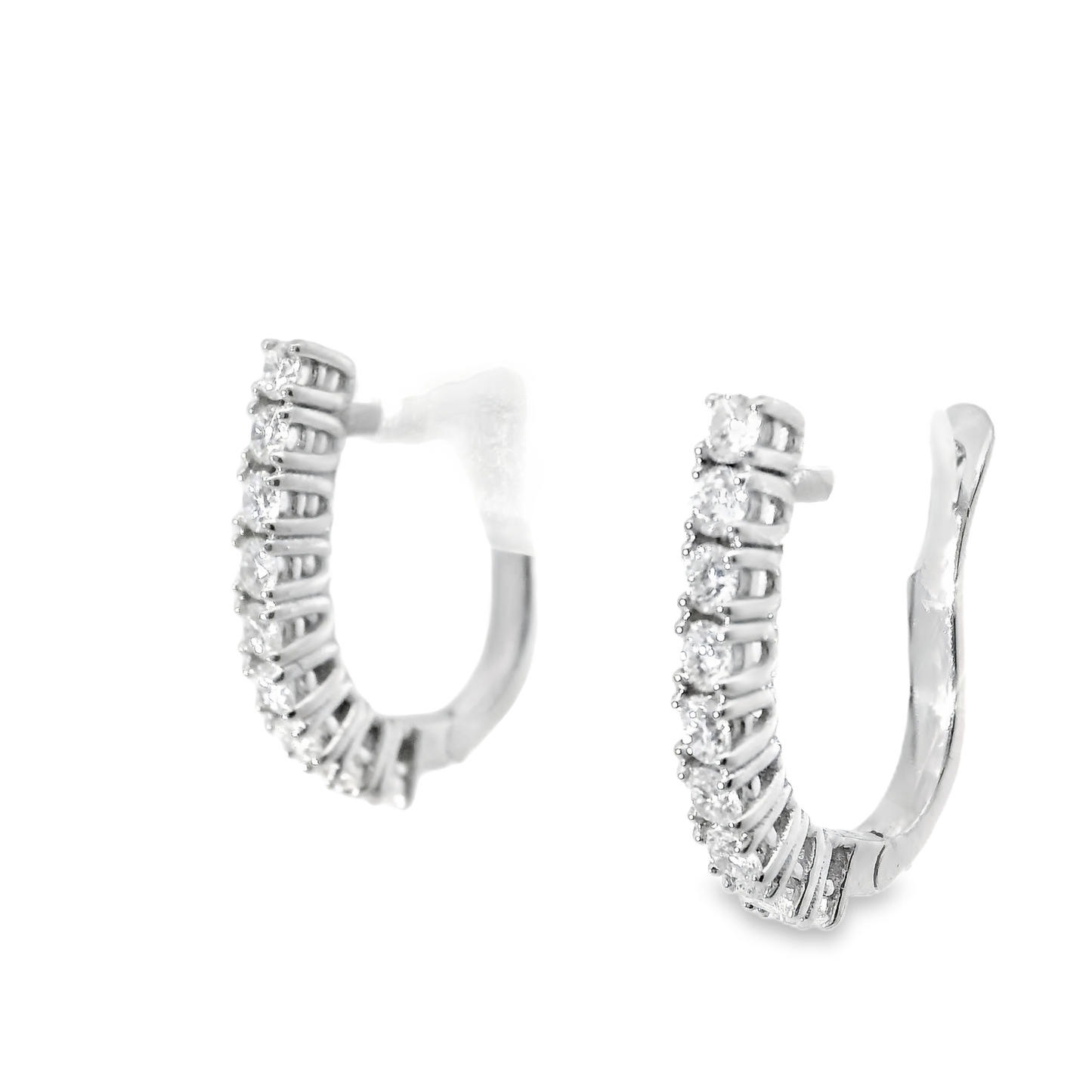 0.53CT Diamond 14k White Gold Earring