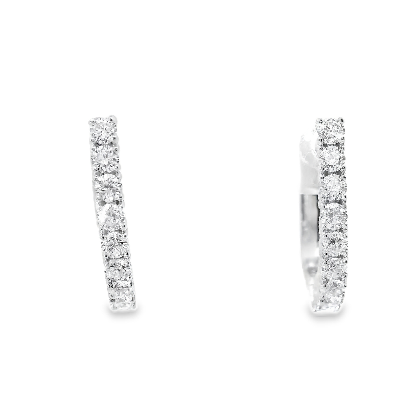 0.55CT Diamond 14k White Gold Earring