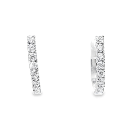 0.55CT Diamond 14k White Gold Earring