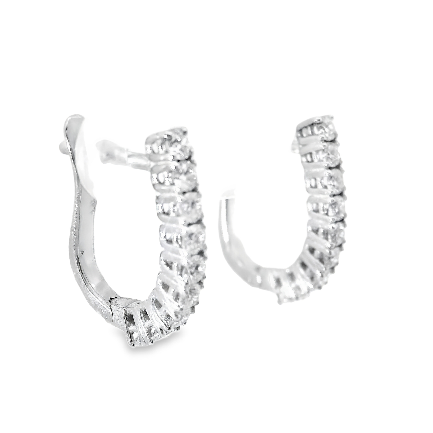 0.55CT Diamond 14k White Gold Earring