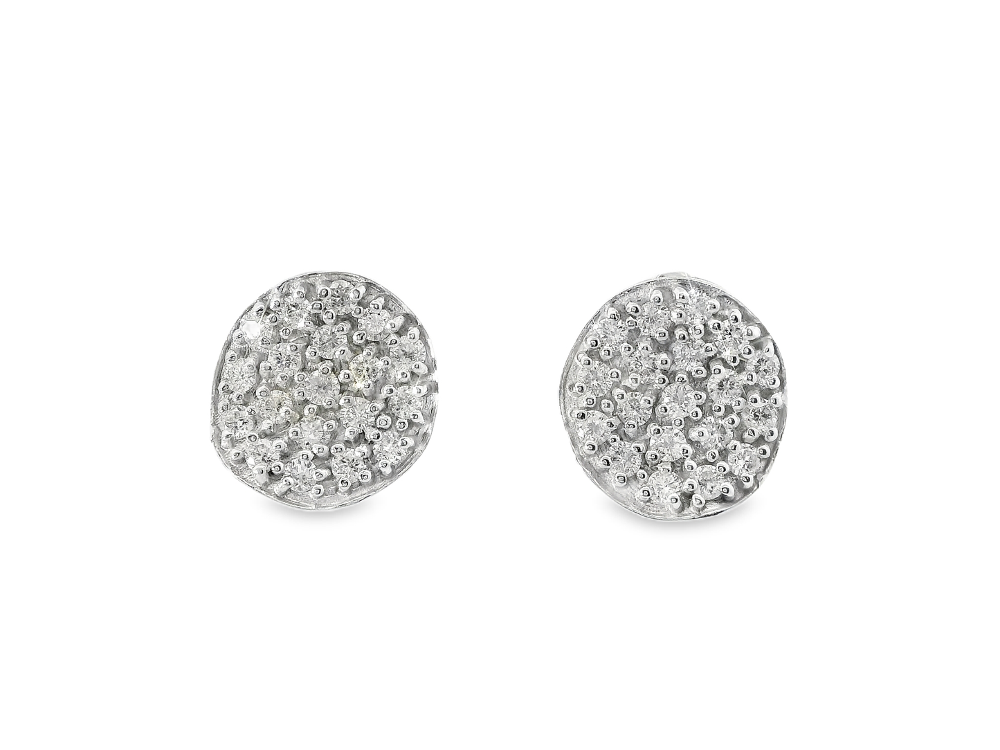 0.70CT Diamond 14k White Gold Earring