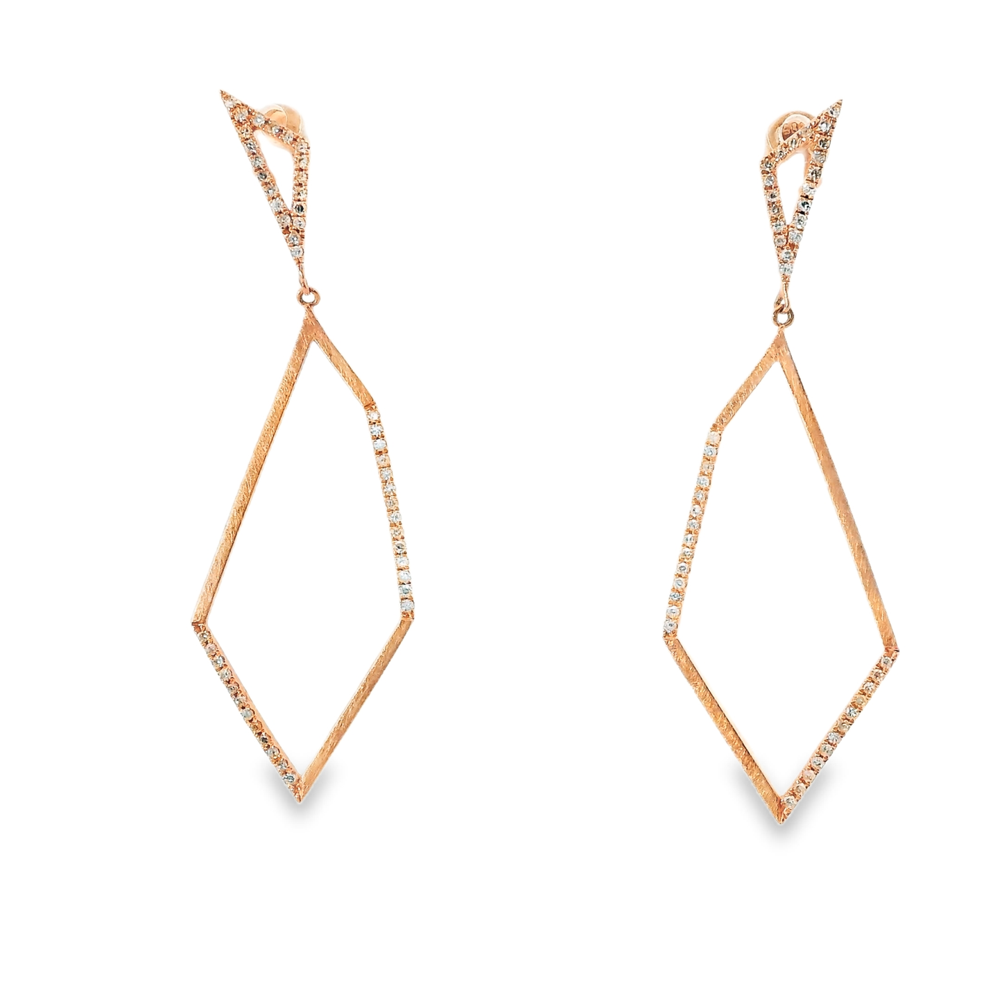 0.29Ct Diamond Earring 14k Rose Gold