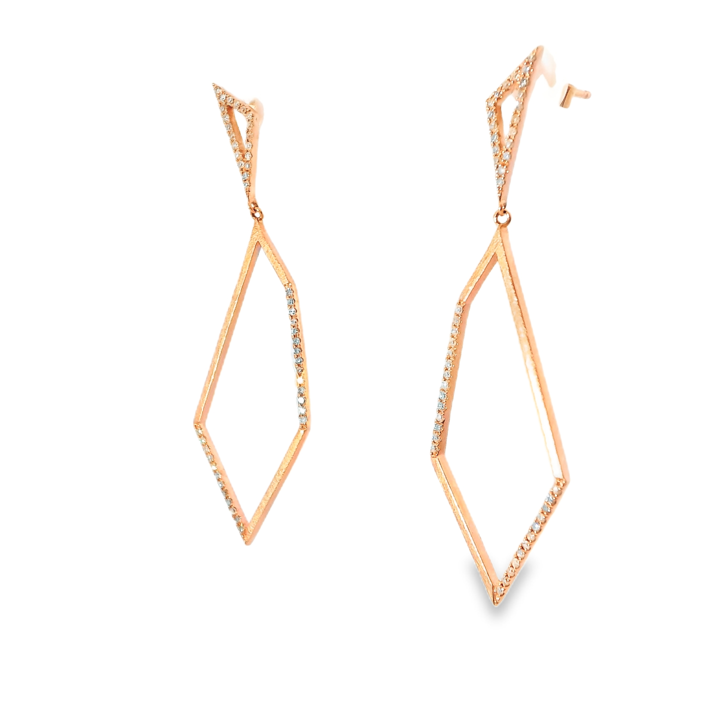 0.29Ct Diamond Earring 14k Rose Gold