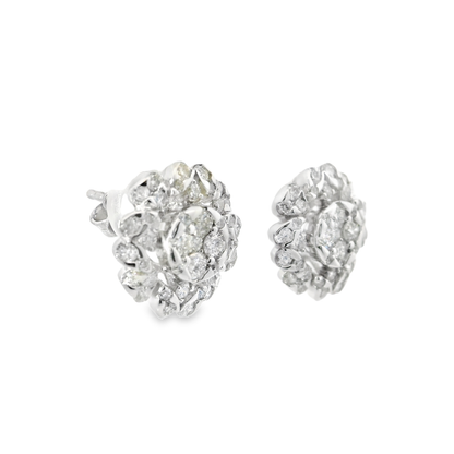1.28CT Diamond 14k White Gold Earring