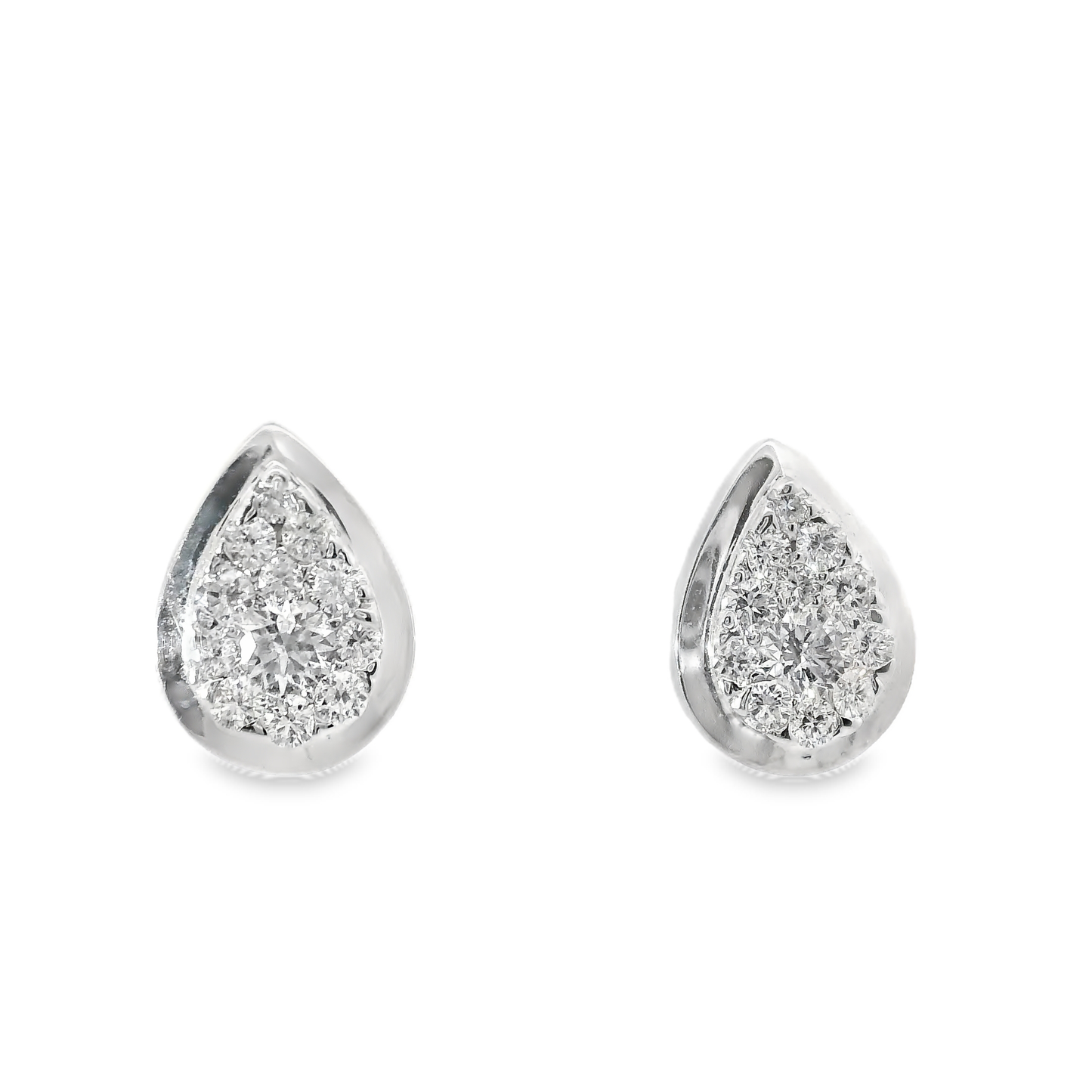 0.70CT Diamond 14k White Gold Earring