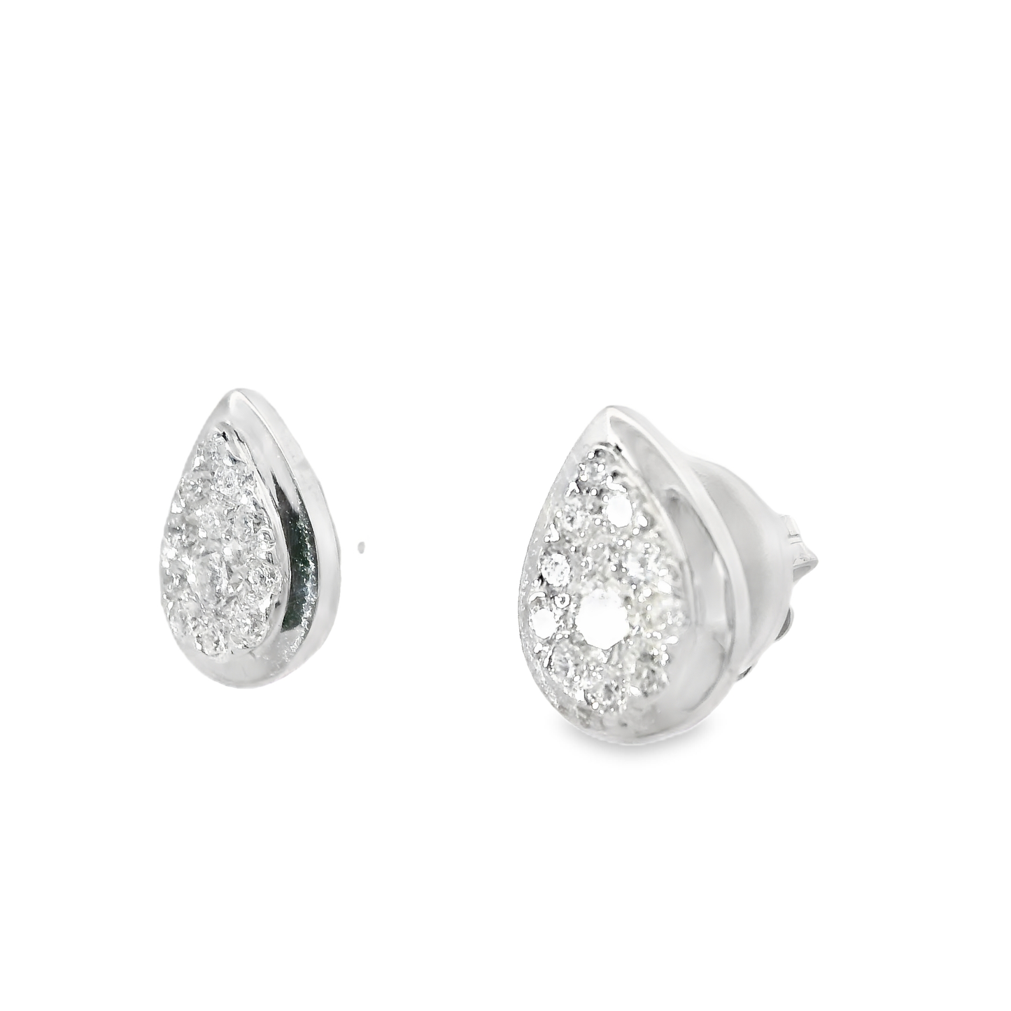 0.70CT Diamond 14k White Gold Earring