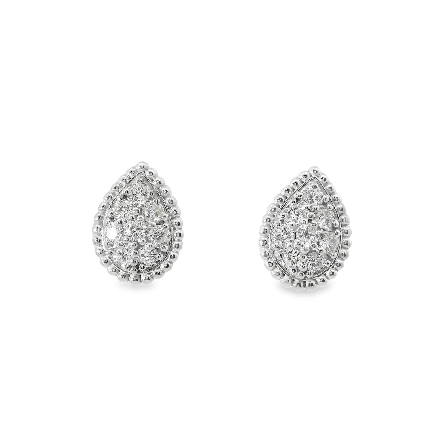 0.75CT Diamond 14k White Gold Earring
